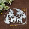1pcs Christmas Tree Cutting Dies Stencils Animal Deer Frames Metal Cutting Dies Stencils For DIY Scrapbooking Album Paper Card