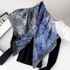 Silk scarf premium herringbone pattern double-sided printed square scarf 91 autumn and winter decorative gift high-end scarf silk scarf gift