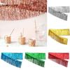 New 30*200cm Tassels Fringes Banner Shiny Metallic Foil Garland Curtain Haning Rain Silk Curtain For Wedding Birthday