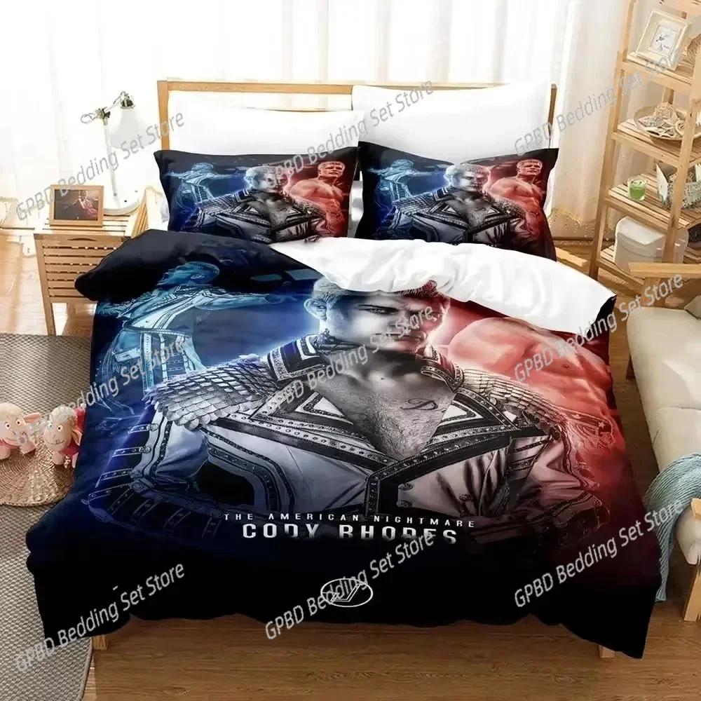 Luxury New 3D Print Cody Rhodes American Nightmare Bedding Set Duvet Cover Bed Set Quilt Cover Pillowcase king Queen Size Adult
