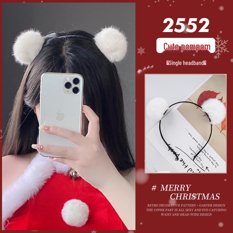 

Man Yan Lingerie Рождественские костюмы оленя и дьявольского кролика с повязками на голову с ушками. Коллекция аксессуаров. One Size