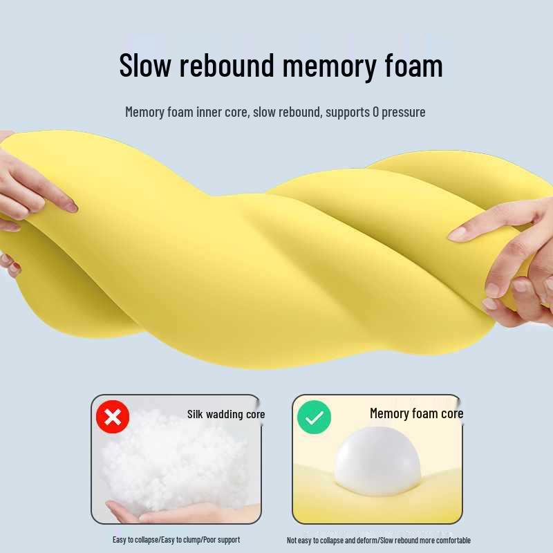 Memory Foam Body Pillow for Teens & Adults - Side Sleeper, Removable & Washable Cover, Long Leg-Clamping Design