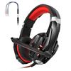 3.5mm Over Ear Game Headset, Gaming Headset with Noise Isolating Microphone, LED Light, Volume Control for Laptop,