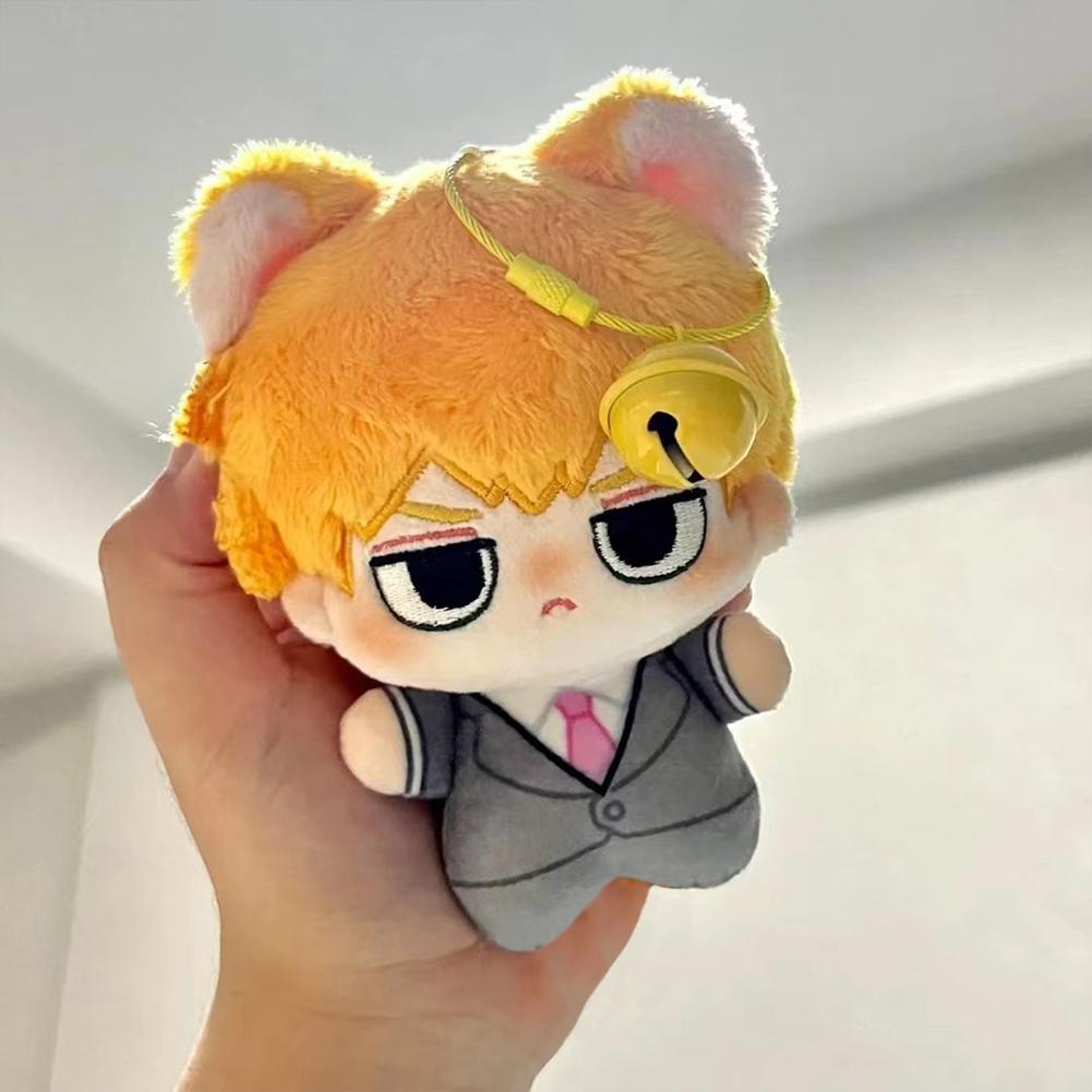 Păpușă de pluș anime Kageyama Shigeo corp de stea de mare mini jucărie de pluș pisică drăguță Reigen Arataka anime Breloc Pandantiv ornament cadouri 12cm