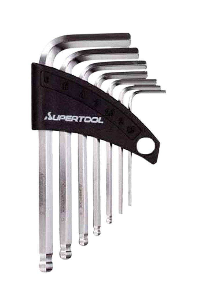 

Super Ball Point Hex Wrench (7-Piece Set) 1.5-6mm HKSB7S