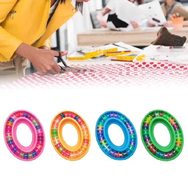 Household Round Bobbin Holder Multifunctional Sewing Bobbin Organizer Ring