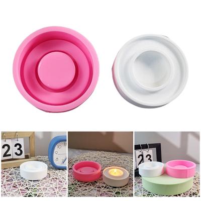 Flexible Sturdy Silicone Mould Fashion Accessory for Making Unique Double Rings Shaped Candle and Home Decorations