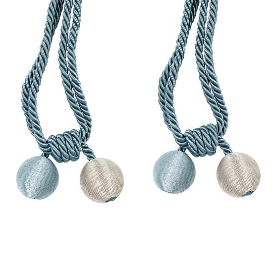 2 Pezzi Corda per Tende, Decorativa Annodatura Fatta a Mano, Cordini per Tenere Aperte le Tende per Soggiorno Camera da Letto Finestra Tende Trasparenti