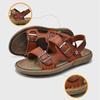 Men's Beach Sandals Casual Leather Breathable Beach Sandals Men's Outdoor Footwear Comfortable Summer Shoes Fashion Slippers