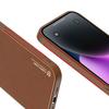 Dux Ducis Yolo Premium iPhone 14 Öko-Leder Braun Hülle