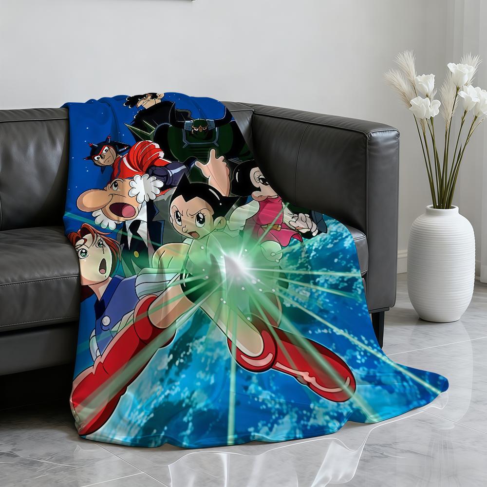 Classic Anime A Astro B BoyS Cute Blanket Soft Throw Blanket for Home Bedroom Bed Sofa Picnic Travel Office Rest Blanket Gift