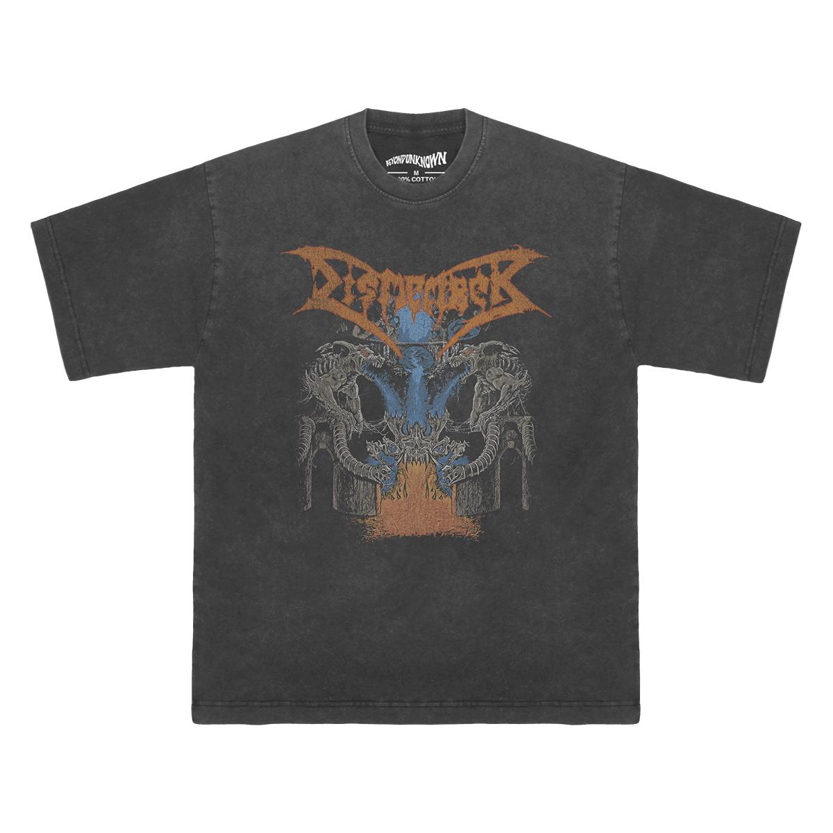 Dismember TShirt Like An Ever Flowing Stream Death Metal Entombed Washed Retro Cotton Mens Clothing Short Sleeve Loose Shirt S