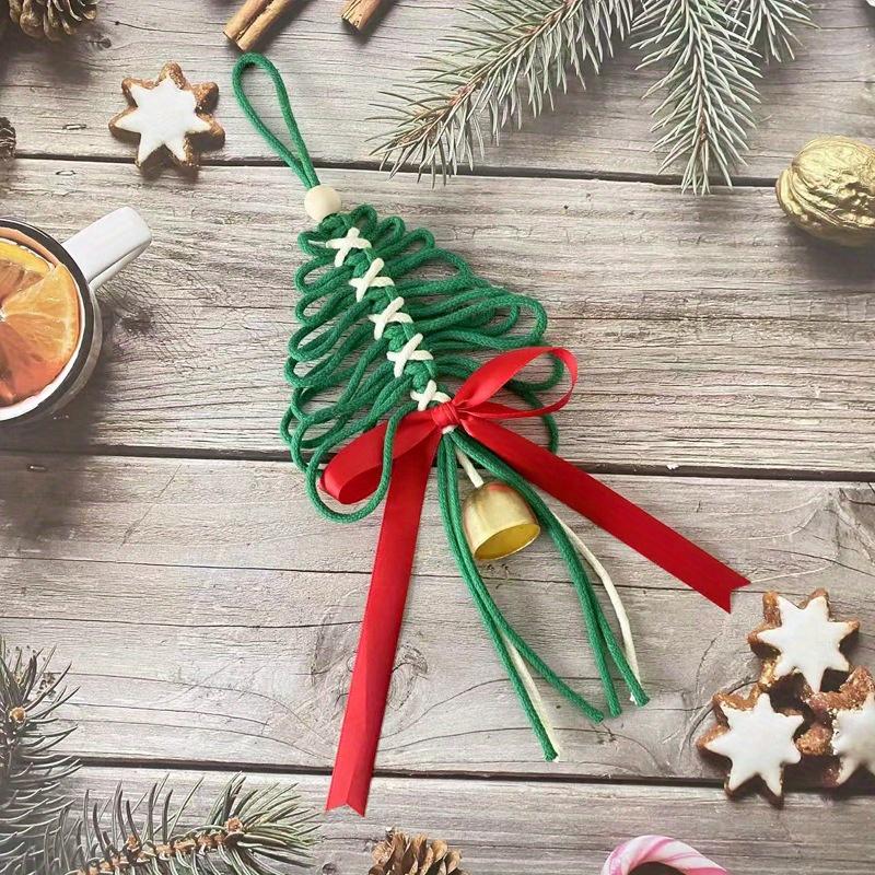 1Pc Handmade Woven Christmas Tree Ornaments Hanging Ornaments for Christmas Wedding Home Decoration Party Gifts Gifts for Friends