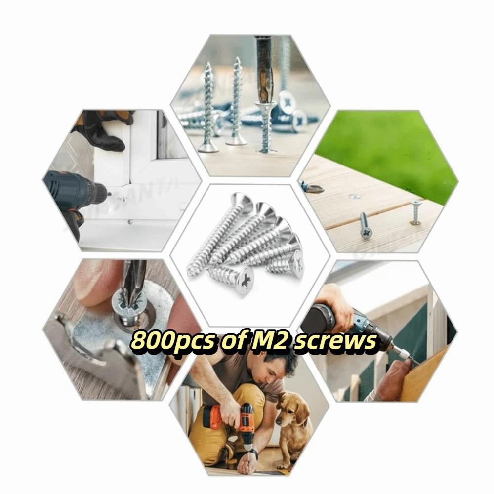 304 Stainless Steel Self-tapping Screws Cross Phillips Wood Screws  Home Improvement