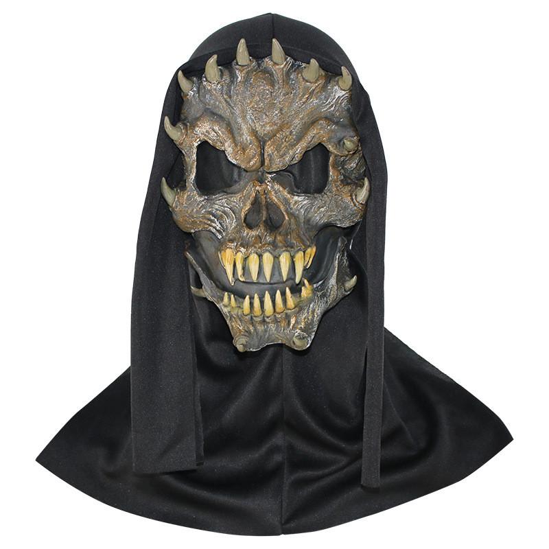 Eng rubberen monstermasker voor Halloweenfeest, kostuum, spookgezichtdecoratie