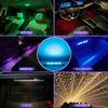 MAZERO No Wiring Required Footlight, Ambient Light, Car 9 Color Switching, Remote Control, Foot