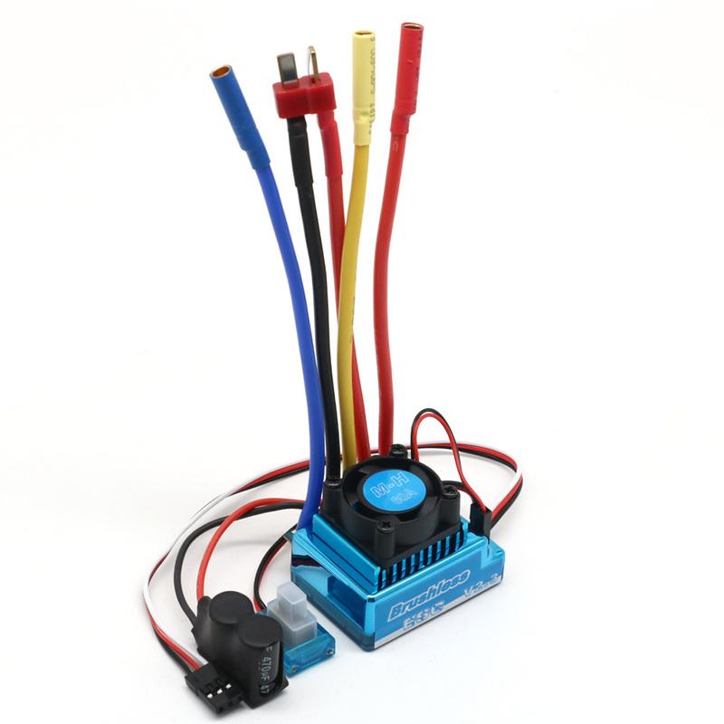 Waterproof 45A 60A 80A 120A Brushless ESC Electric Speed Controller Dust-proof for 1:8 1:10 1:12 RC Car