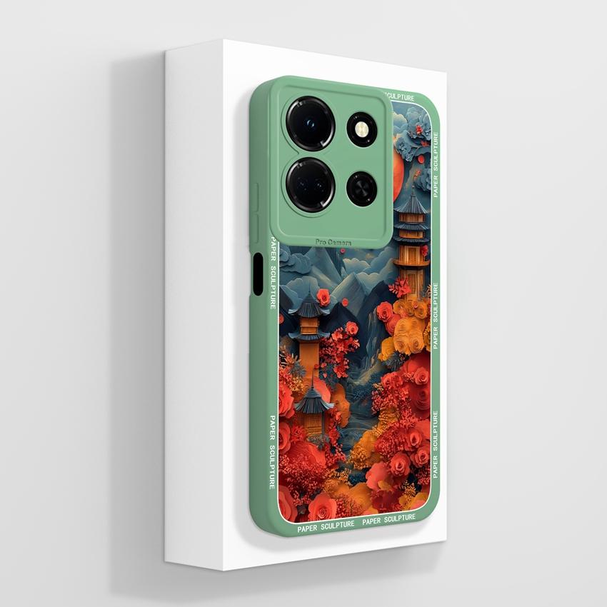 For Infinix Note 30 40 50 Pro Plus 50S 50x Beautiful Crystal Butterfly Phone Cases Screen Protector Liquid Silicone Dustproof Shell For Infinix Casing