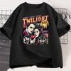 Vintage Twilight Printed T Shirt Book Lover Twilight Saga Comic Tshirt Retro Vampires RoUnisexce Tshirt Casual Short Sleeve Tees