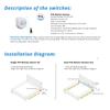 Single Double Human Sensing Light Tape Set Motion Activate Under Bed Stairs Corner Passageway Lighting Automatically Turn on off