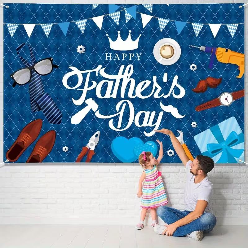 2D Gentleman Tools Themed Father's Day Banner for Celebrations