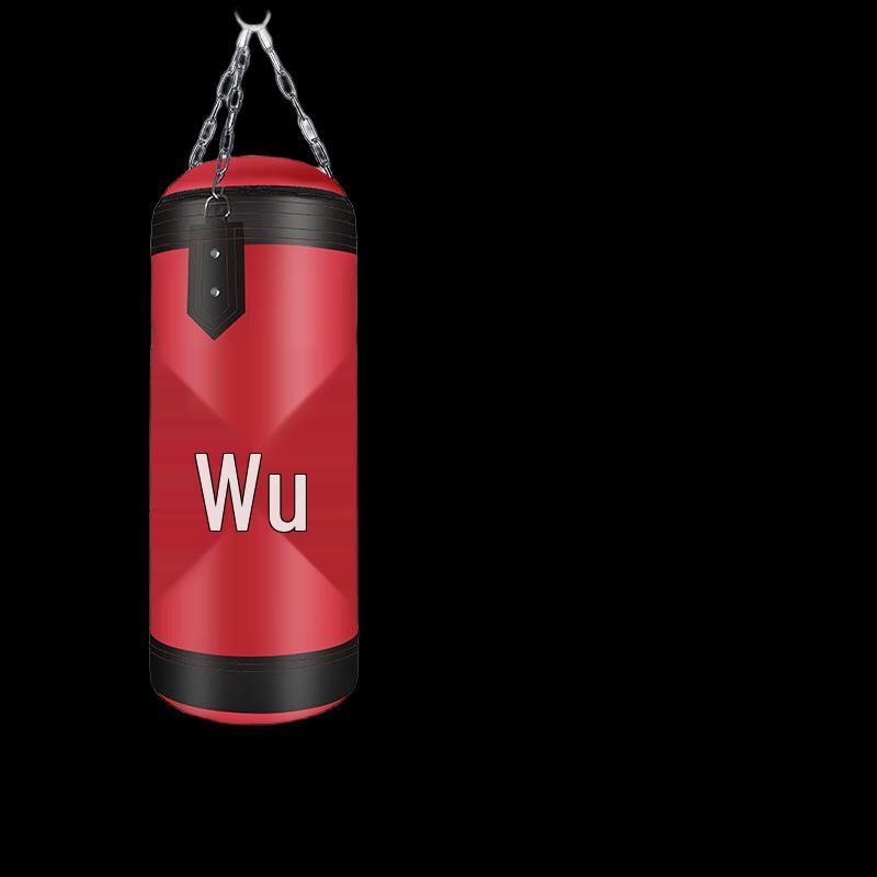Longchan 60cm Red Hanging Boxing Punching Bag Set