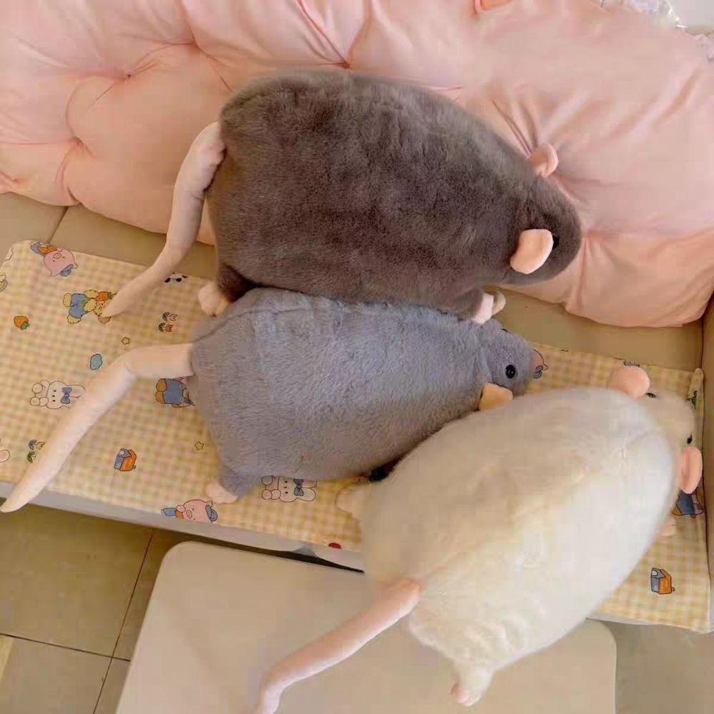 20/30/50cm Fancy Rat Doll Sleep Pillow Simulation Mouse Plush Pet Toy Stuffed Rat  Boys Girls