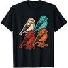 Retro Bird Lover Birdwatching Birding Men T-Shirt