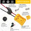 Power Wheel Adapter for Dewalt 20V Battery Series with Fuse, Switch & Wire Terminal, 3Pcs 30A Fuse, 12 AWG Wire Battery Converter Connector DIY for