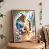 Disney Oil Painting Art Painting Set BeautyandtheBeast Home Wall Decor Handmade Gift