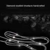 1PC Fashion Cross Braiding Strap Drawstring Bright Strings Shoe Laces Rhinestone ShoeLaces Sneakers Laces