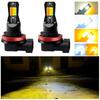 Tricolor Strobe H11 H8 9006 HB4 HB3 9005 H1 H3 H7 880 881 5202 H16 COB Fog Lights LED Bulb Car Day Driving Running Light 3000LM