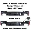 Für BMW 5er G30 G38 M5 2018-2023 Auto Heckstoßstange unterer Lippen-Spoiler-Separator