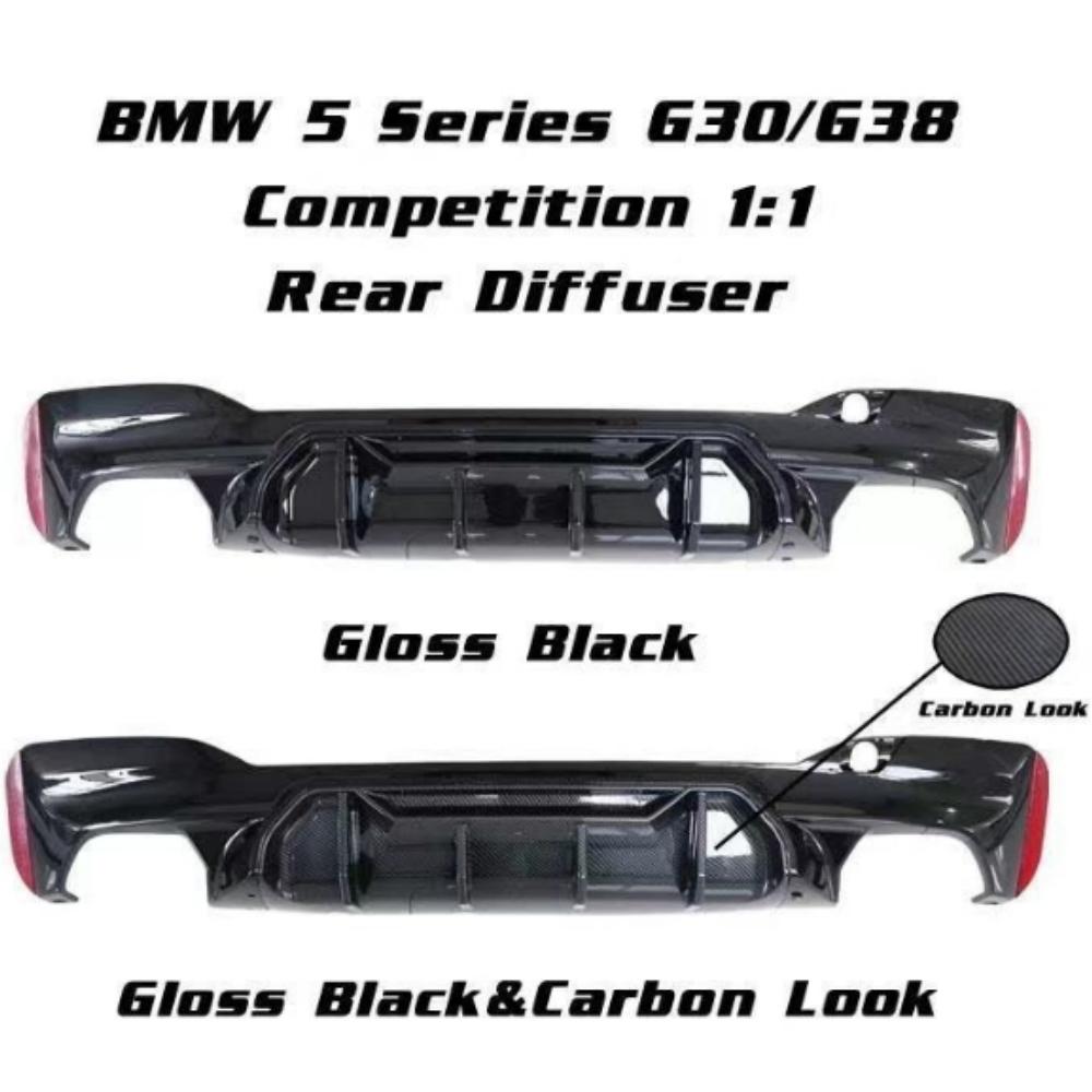 Für BMW 5er G30 G38 M5 2018-2023 Auto Heckstoßstange unterer Lippen-Spoiler-Separator