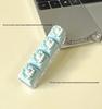 Cute Sticker DIY Button Squeeze Toy Keychain - Stress Relief Pendant