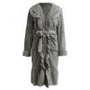 Women's Hooded Fleece Dressing Gown Women's Bathrobe Lightweight House Coat Long Bathrobe Plush