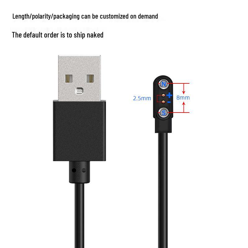 Smartwatch Charging Cable: 4P2P Pin, 2/4 Core, Magnetic Charger