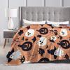 Halloween Theme Pattern  Blanket Quality Warm Soft  Bedding Throws Winter Kids Home Decor Fashion Bedspread