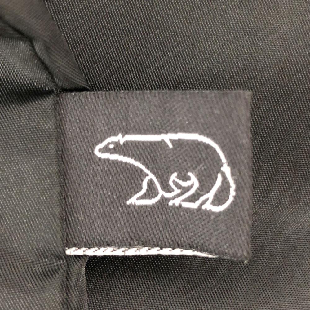 BEAR 90er Logo Stickerei Reißverschlussjacke M schwarz Alte netzgefütterte Coachjacke Herren Gebraucht