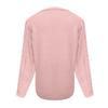 Women's Fashion V-Neck Solid Color Knit Sweater Top Pullover Casual Sweater