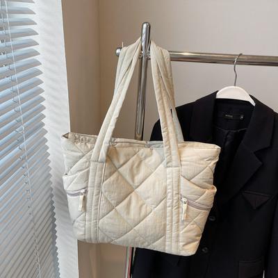 Mehrfachtaschen Pendler Tragetasche Damen Schultertasche Große Kapazität Rautenform Achseltasche