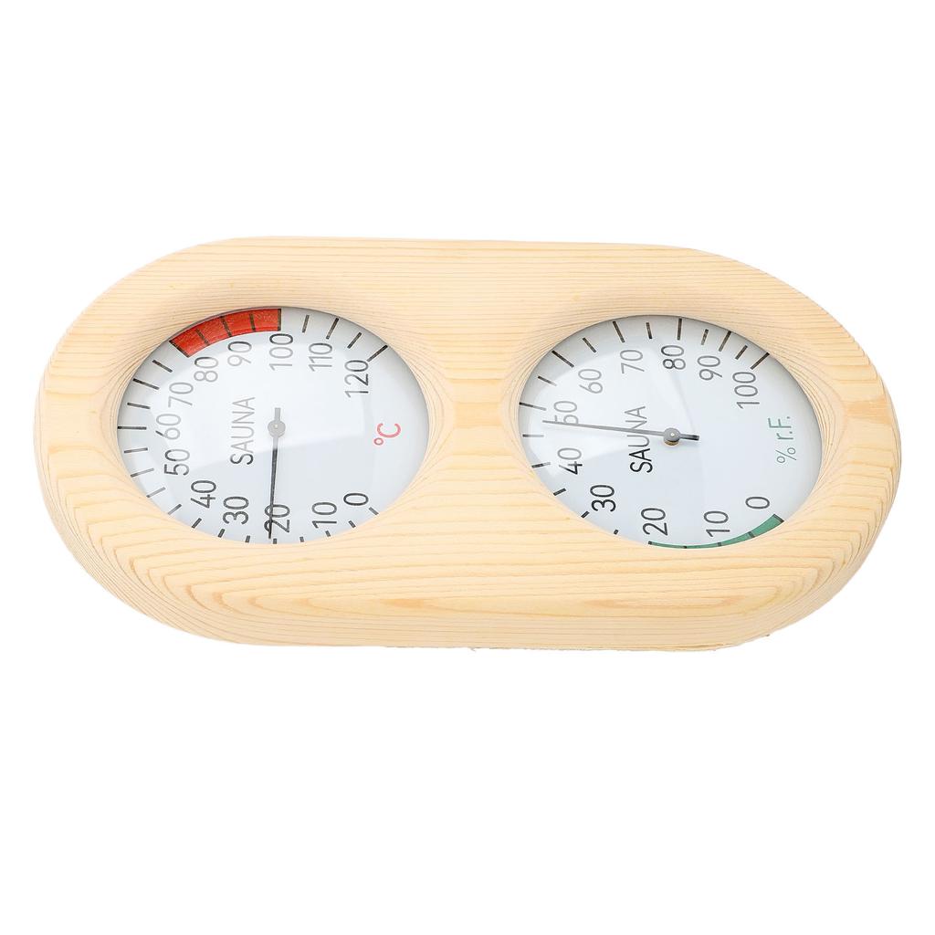 Sauna Hygrometer Thermometer Gauge, Sauna Room Thermometer Hygrometer, Practical, Accurate for Steam Bath