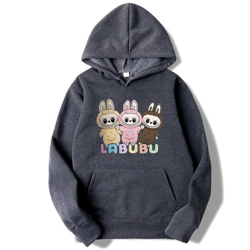 Children's Labubu2025 Hooded Sweatshirt: European-American Fashion Trend for Mid-Child Autumn/Winter
