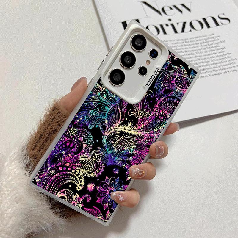 Mandala Sunflower Dreamy Style Shockproof Phone Case for Samsung Galaxy S26 Edge S25 Ultra S24 FE S23 Plus S21 Cover Anti Fall F