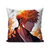 Kurosaki Ichigo Anime Bleach Pillow Case Square Pillow Bedroom Sofa LeisureComfort Cushion Car Living Room Home Decoration 40X40