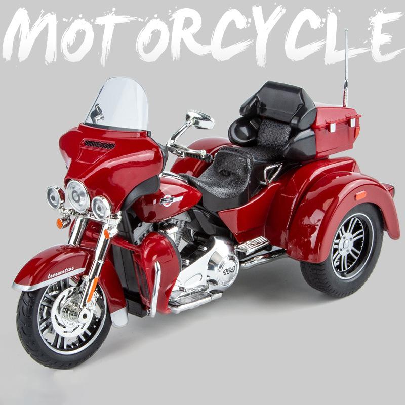 1:9 Tri Glide CVO 2021 Legierung Druckguss Motorrad Modell Spielzeugfahrzeug Sammlung Sound und Licht Off-Road Autocycle Spielzeug Auto