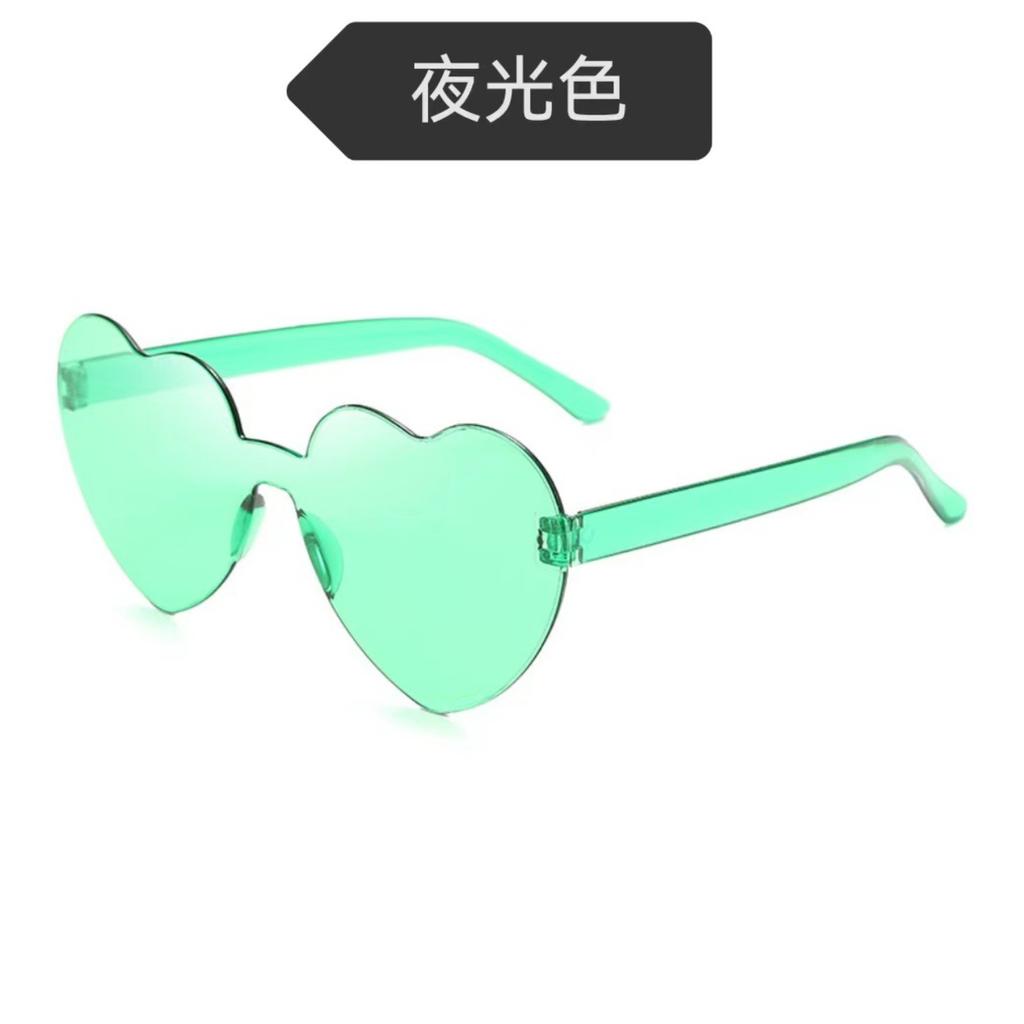 Heart Shape Sunglasses Love Heart Glasses Frameless Sunglasses