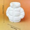 1pc Cute Down Jacket-Shaped Pen Holder, Creative 3D Printed Novelty Coaster Set for Classroom Students, Desktop Stationery