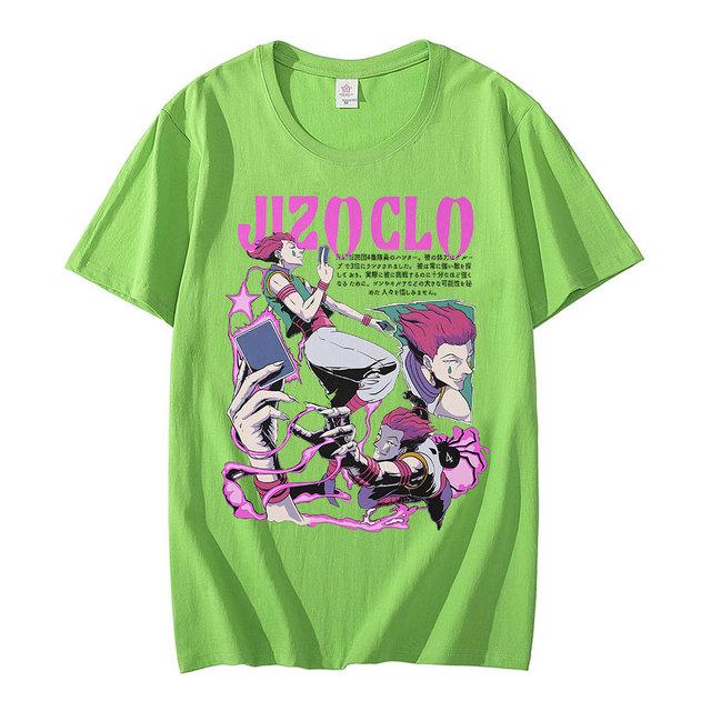 

Аниме Hunter X Hunter Футболка Манга Курапика Хисока Killua Zoldyck Графические футболки Мужские Harajuku Негабаритные футболки унисекс Одежда для пар XXL слоновая кость