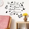 WZ9022 Slogan englezesc Fluture Dragoste Dormitor Sufragerie Studiu Înfrumusețare Acasă Decorare Autocolant de perete